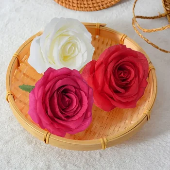 10PCS 10 cm Umetno Cvetje Glavo Svile Rose Cvet Za Poročno Dekoracijo Doma Ponaredek Cvetje DIY Venec Album Dobave