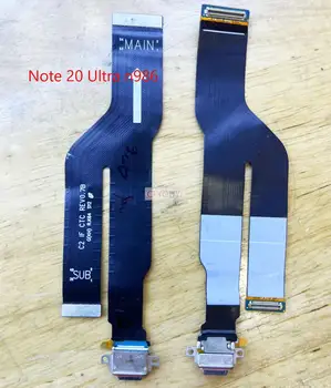 1pcs Original USB Polnjenje Odbor Dock Vmesnik Flex Kabel Zamenjajte Del Za Samsung Galaxy Note 20 Note20 Ultra N981 N986