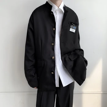 2023 Jeseni Moške Kitajski Slog Priložnostne Suknjič Majhne Obleko korejska Različica Enotno Študent Suknjič Majhne Obleko Mladi Modni Plašč