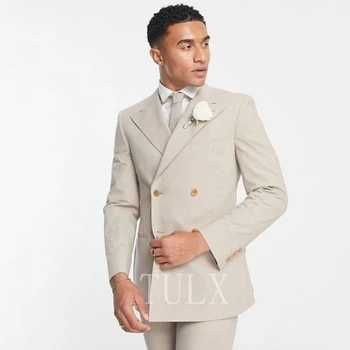 2023 Najnovejše Moški Suknjič Hlače Modele Slim Fit Vrh River Dvojno Zapenjanje Moške Poročne Obleke Ženina Tuxedos Kostum Homme