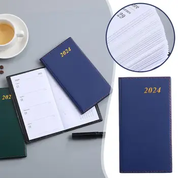 2024 Mini Prenosni dnevnem redu Knjiga A6 Dnevnik Tedenski Planer koledar Dogodkov Koledar Zvezke Narediti 365 Suppli Seznam Beležnica Dni Urad S X4K2