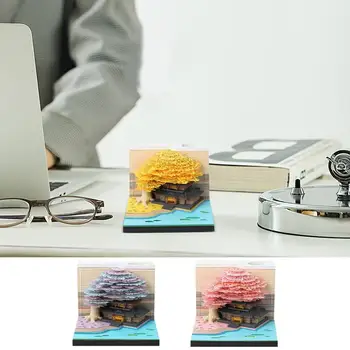 3D Koledar Izletov Memo Pad Tabela Časa Kos Pad Koledar Lepa Osvetlitev Namizno Dekoracijo Za Valentinovo, Božič