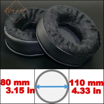 3D Super Debele Mehke Pene Blazinice za Ušesa Slušalke Velur Usnje Žamet Odlično Združujejo - 80 MM-110mm Za Sennheiser Za Sony Za AKG