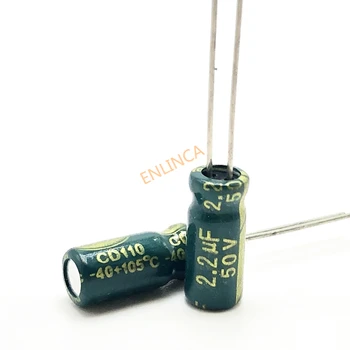 50V 2.2 UF 5*11 visoka frekvenca nizka impedanca aluminija elektrolitski kondenzator 2.2 uf 50v 20%