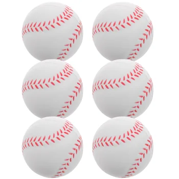 6 Kos Goba Usposabljanje Baseball Baseballs Otroci Igrače Mehko Softballs za Prakse na Prostem