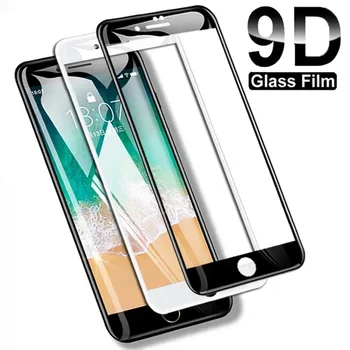 9D Polno Kritje Kaljeno Steklo Za iPhone 8 7 6 6S Plus 5 5S SE 2020 Zaščitnik Zaslon Na iPhone 11 Pro XS Max X XR Zaščitno folijo