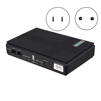 9V 12V Brezprekinitveno Napajanje Mini UPS USB POE 10400Mah Akumulator Za Wifi Usmerjevalnik CCTV