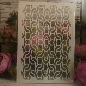 A4 29 cm Geometrijo Niz Vozel DIY Layering Matrice Stensko Slikarstvo Album Kolorit Reliefi Album Dekorativni Predlogo