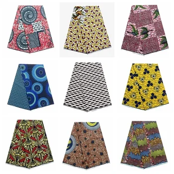 Afriške Tkanine Vosek Tiskanja Bombaž 100% Ankara Tkanine Afriške Pravi Vosek Tiskanja Tissus Za Šivanje Obleko 2022 Modno Oblikovanje Prodajnih Zdaj