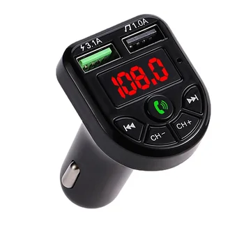 Avto E5 Avto MP3 Bluetooth Predvajalnik, FM Oddajnik s Kartico in U Disk Podporni, Lossless Kakovost Zvoka, 12/24V Avto MP3