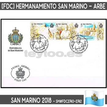 B0938 # San Marino 2018. [OPD] 50 let pobratena z Arbe (N) MI #2740-2742