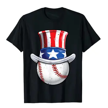 Baseball Stric Sam Majica 4. julija Fantje Ameriško Zastavo Plaži Tees Za Moške Nov Prihod Bombažne Majice s kratkimi rokavi Kitajski Stil