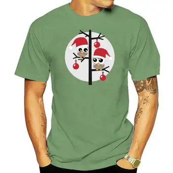 Božič Sove s Santa Klobuki Womens T-Shirt