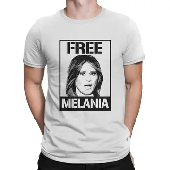 Brezplačno Melania Majice s kratkimi rokavi Moški Čistega Bombaža Ustvarjalne T-Shirt O Vratu Brezplačno Adut Tee Majica Kratek Rokav Obleka 4XL 5XL 6XL