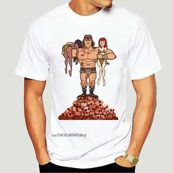 Conan Barbar Smešno T-shirt Arnold Schwarzenegger Tee Moški Ženska Vseh Velikosti, 100% Bombaž Majica s kratkimi rokavi Moški Ženske Tee 3169A