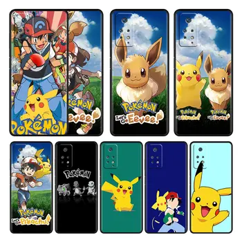 Daj pojdi Pokemon Pikachu Primeru Telefon Za Redmi Opomba 11 11S 11T 11S 10 9 8 8T 9T 9S Pro 9C 9A 10C K40 K40S K50 Mehko Pokrov