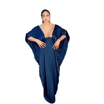 Dashiki Afriške Obleke za Ženske 2024 Abayas za Ženske Luksuznih Dubaj Boubou Muslimanskih Moda Caftan Poročni Večer Stranka Obleke