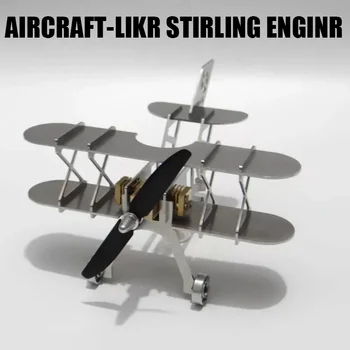 DIY Stirling Motor Montažo Model Komplet za Tip Zrakoplova Zunanjim Zgorevanjem, En Valj, Kovinski Parni Motor Fantje Preizkus Igrače