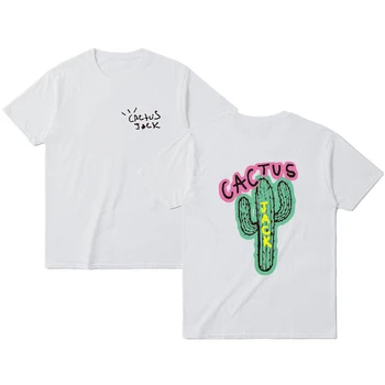 Harajuku Kaktus moška Bombažna Majica s kratkimi rokavi Poletje Hip Hop Moški/ženska Moda Vrhovi Tiskanja Nekaj Nekaj Kaktus T-Shirt