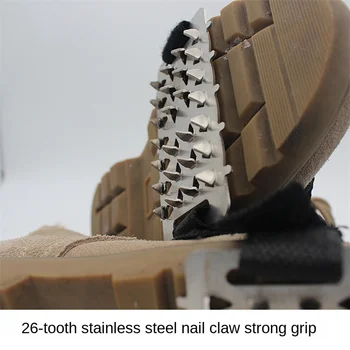 Ice Claw Anti-skid 10/26 Zob Kritje ledno Plezanje Konice Prenosni Anti Kampiranje Čevlji, Oprema za Taborjenje Sneg Non-slip Pokrov nastavka za bliskavico