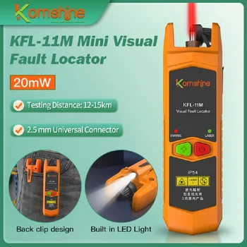 KFL-11 Mini Visual Napake Lokator Testiranje Razdalja do 30km Z Nazaj Posnetek Oblikovanje, LED