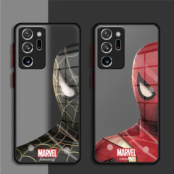 Marvel Spider-man Ironman Ohišje za Samsung Galaxy Note 20 Ultra 10 Plus 8 9 S20 FE S21 S22 S23 Ultra TPU Shockproof Pokrov