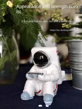 Mobilni Telefon Leni Oseba Nosilec Ustvarjalne Astronavt Namizje Selfie Palico Internet Slaven Priročno Učenje za Ženske