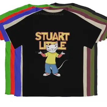 Moške Majice STUART LITTLE-2 Super Bombaž Tees Moške Majice s kratkimi rokavi Stuart Little Moška T-majice Camisas Kawaii Oblačila Dan očetov