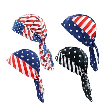 Multi-Barvni Nacionalno Zastavo Natisnjena Kolesarjenje Headscarf Ameriški Evropski Zunanji Hip-Hop Pirat Kape Na Prostem Moški Ženske Športne Klobuk
