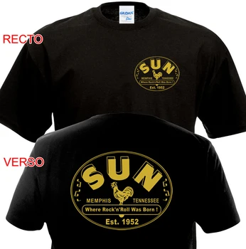 Najnovejši 2019 T Shirt Mens T-Shirt Poletnih O Vratu Bombaž SONCE Memphis Tennessee Rock ' n ' roll Rockabilly 1952 50 Denarnih sredstev Elvist majica