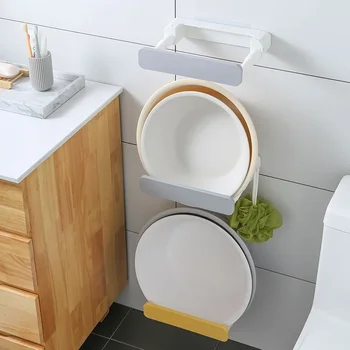 Nov Preprost Kopalnica Perforacija-brezplačno Zložljive Umivalniku Kuhinja, umivalnik Shranjevanje Rack Brisačo Shranjevanje Rack
