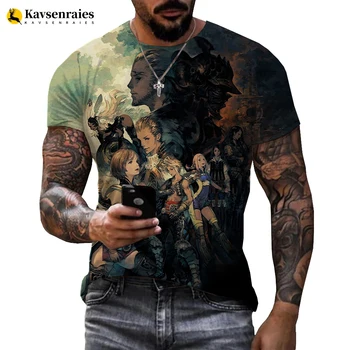 Nova Moda, moška T-shirt Igra Final Fantasy XII Nebesno Starost 3d Tiskanja Moški Ženske Priložnostne Kul T-Shirt 6XL