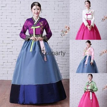 Nove Ženske Tradicionalni Korejski Hanbok Obleko Ženski Korejske Ljudske Fazi Ples Kostum Koreja Ženski Palace Kostumi