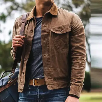 Novi Zahodni jeansa, moške priložnostne trend jopico river jakna jakna jakna