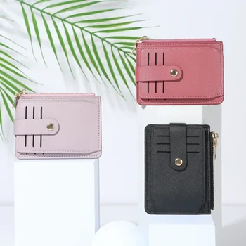 Novo torbico ženske kratke denarja posnetek PU usnje zadrgo nišo design ženski multi-card barva fiksna