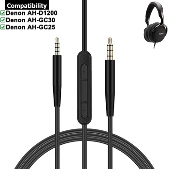 OFC Zamenjava Stereo Avdio Kabel Podaljšek Glasbe Kabel Žice za Denon AH-D1200 AH-GC25 AH-GC30 AH D1200 GC25 GC30 Slušalke