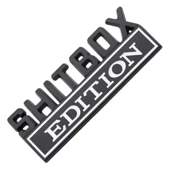Shitbox Edition Nalepke, 3D Avto Emblemi Shitbox Kreativne Novost Okraski Smešno Avto Zadaj Nalepke Samolepilni