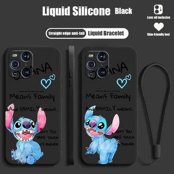 Stitch Disney Kul Za OPPO Najdi X6 X5 X3 X2 Pro Lite Neo Tekoče Vrv Silikonski Pokrov Funda Coque Shockproof Primeru Telefon