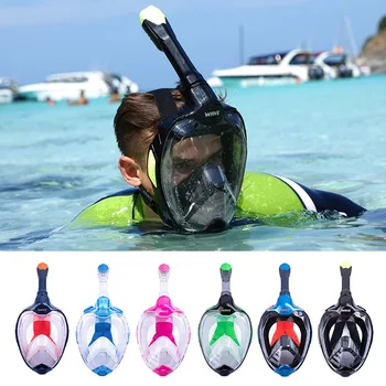 Strokovne potapljaške opreme za prosto potapljanje ogledalo high-definition popolnoma suho dihanje plavanje veliki okvir anti meglo plavajoče masko