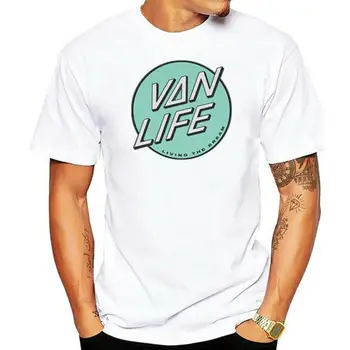 VANLIFE Cruz logotip T-Shirt Van Ljubezen Avtodomom, ki Živijo Sanje moški majica s kratkimi rokavi