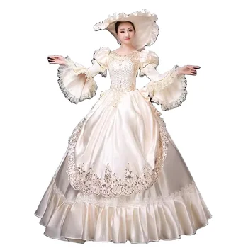 Velikost Po Meri Ženske Srednjeveški Kostum, Viktorijansko Cosplay Eleganten Stranka Prom Oblačenja Šolo Obleko Lolita Oblačenja Noša
