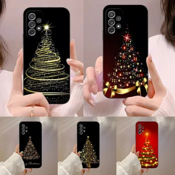 Vesel Božič Drevo Primeru Telefon Za Samsung S21 S22 S20 S30 S9 S10 S8 S7 S6 Pro Plus Rob Ultra Fe Mehki Silikonski Lupini