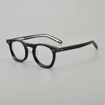Vrhunska Ročno Izdelan Acetatni Računalnik Očala Okvirji Moški Ženske Letnik Oblikovalec Optični Recept Eyeglass Okvir Očal