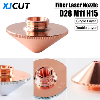 XJCUT Laser Šoba D28 Za Precitec WSX Eno Dvojno Plast Nit M11 Kalibra za 0,8-5,0 mm P0591-571-0001 Fiber Laser rezalne Glave