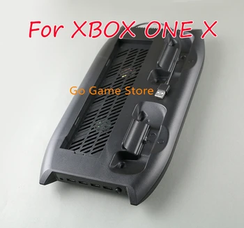 za Xbox One X Multi-Funkcionalne Polnjenje Stojalo Moč Postaje igralne Konzole z Dvojno Hladilni Ventilator s 4 Dodatnimi USB Vrata