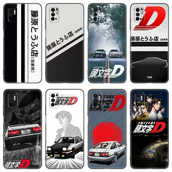 Začetni D AE86 Primeru Telefon Za Xiaomi Redmi Opomba 7 8 8T 9 9 10 10 10T 11 11S 4G 11E 11T Pro 5G Mehko TPU Črni Pokrov
