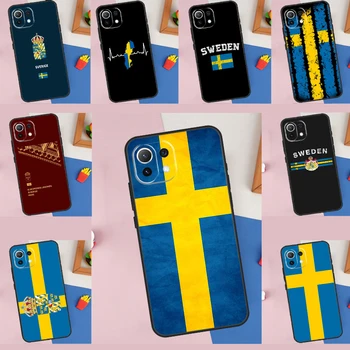 Švedsko Zastavo Primeru Za Xiaomi 11T 12T Pro 12 X 13 Lite POCO F5 Pro F3 X4 F4 GT C40 M5s M4 X3 X5 Pro Coque